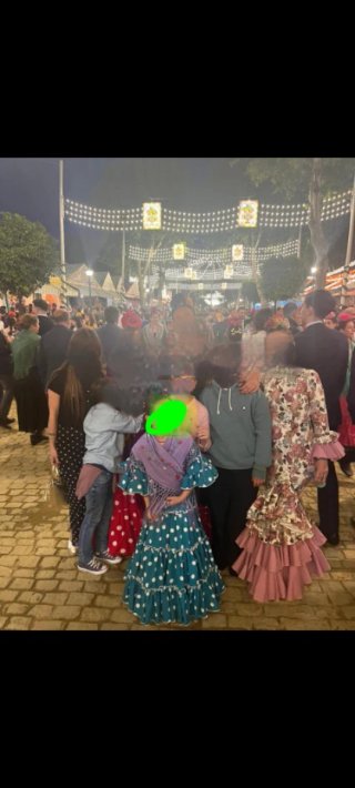 Traje Flamenca Niña Lunares