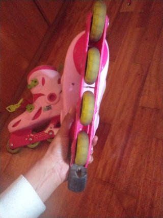Patines rosas ajustables talla 32-34