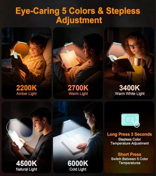 Luz de Lectura LED USB-C (Gritin) – Regulable