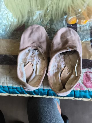 Zapatillas de ballet/gimnasia rosa