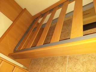 Cama madera con cabecero y somier