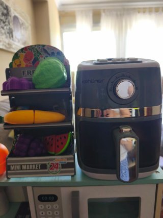 Cocina Juguete, Nevera y Air Fryer