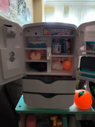 Cocina Juguete, Nevera y Air Fryer