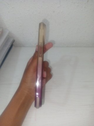 Funda iPhone 12/11 Transparente Morada