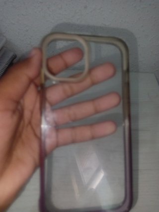 Funda iPhone 12/11 Transparente Morada