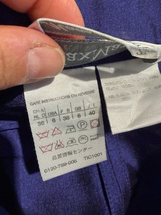 Abito Max Mara Seta Blu