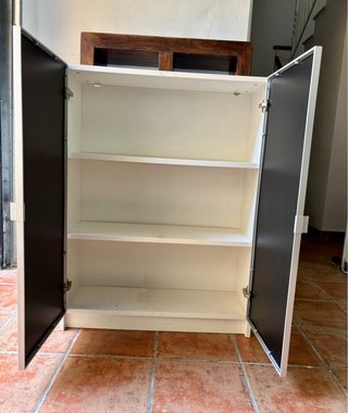Librería Ikea Billy Blanca con Puertas Cristal