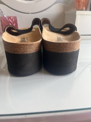 Sandalias Plataforma Negra Talla 39