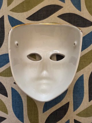 Maschera veneziana ceramica farfalla