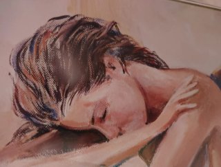 Cuadro mujer firma René