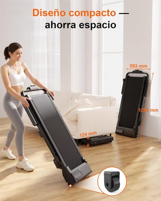 Cinta de Correr Plegable 6% Inclinación