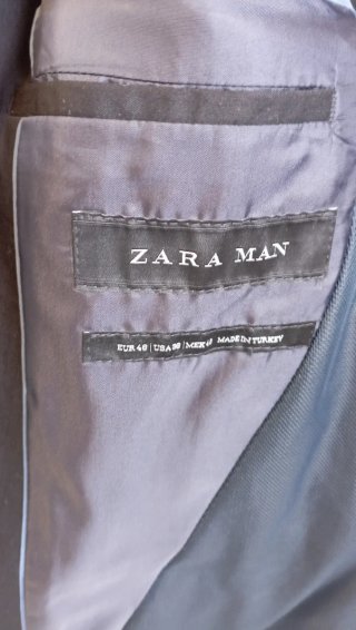 Traje Zara Chaqueta y Pantalón Negro