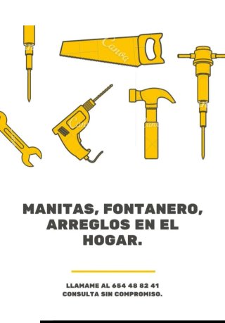 Manitas, fontanero arreglos en el hogar.