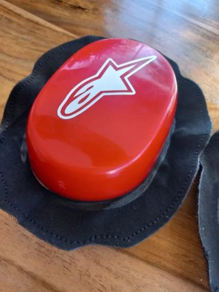 Deslizaderas Moto para mono de Cuero Rojas