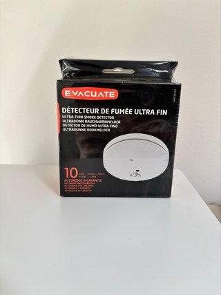 Rilevatore fumo EVACUATE ultrasottile 10 anni