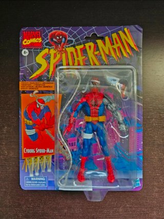 Marvel Legends Spider-Man Cyborg Retro Card