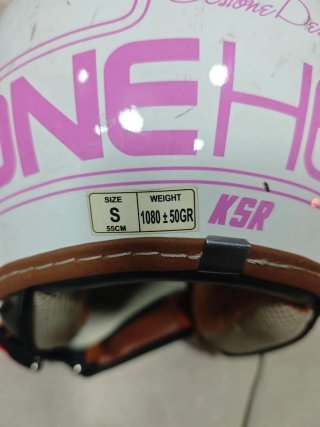 Casco Moto Blanco con Visera, muy buen estado,sin