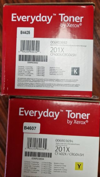 4 Tóner Xerox 201X NUEVOS