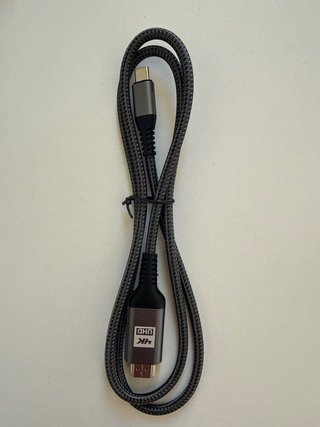 Cable USB-C a HDMI 4k Gris 1m