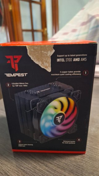 Tempest Pro Cooler Negro ARGB