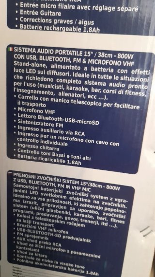 Altavoz Portátil Bluetooth 800W