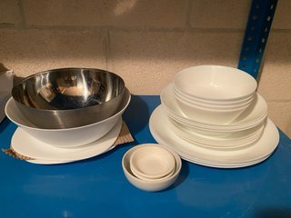 Mix Vajilla Cerámica y Metal ikea 23 piezas