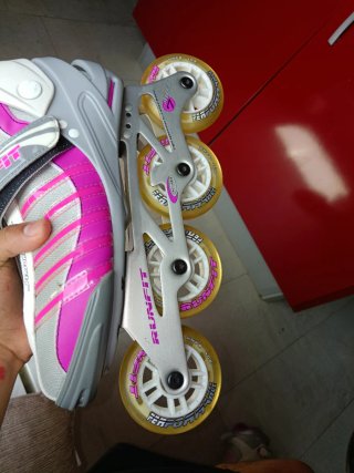 Patines RUNFIT blancos/grises como rosa