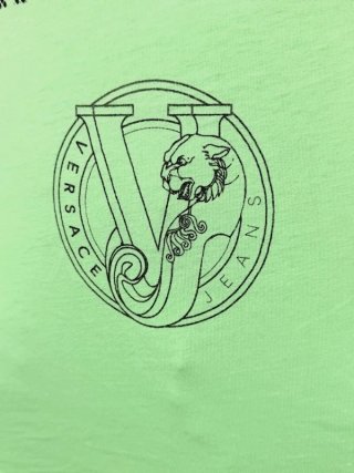 Versace Jeans T Shirt Uomo M Verde Cotone Original