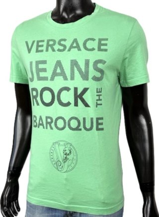 Versace Jeans T Shirt Uomo M Verde Cotone Original