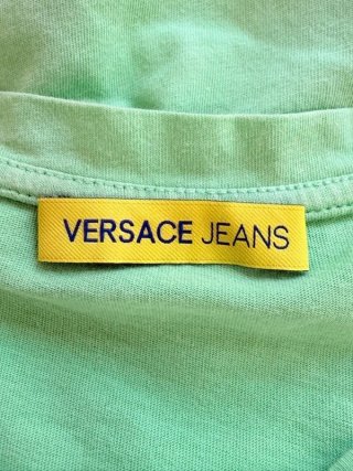 Versace Jeans T Shirt Uomo M Verde Cotone Original