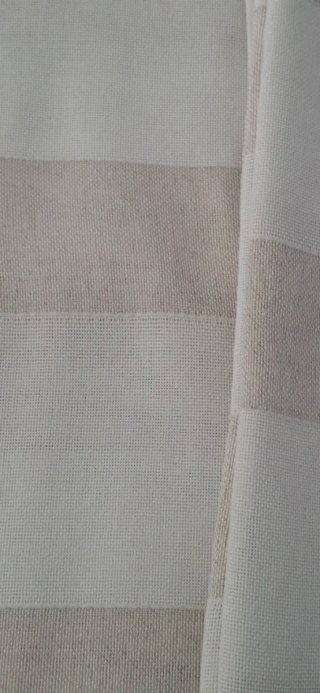 3 Cortinas Primark Rayas Beige y Blancas