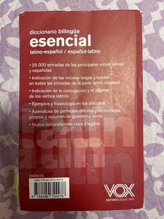Diccionario Esencial Latino. Latino-Español/ Es...