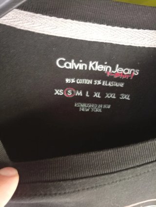 Maglietta Calvin Klein Jeans Nera XXL