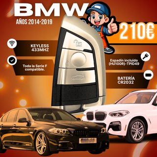Llave Keyless BMW Serie F 2014-2019