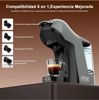 Cafetera KOTLIE 5 en 1. A ESTRENAR. Color gris.