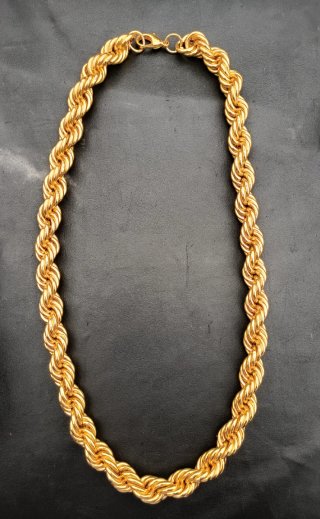 Cadena Estilo Rope Chain Dorada