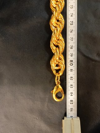 Cadena Estilo Rope Chain Dorada