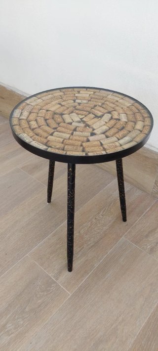 Mesa decorativa de recina epoxy
