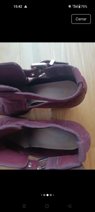 Botín tacón Pull&Bear morado n.39