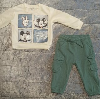 Sudadera y Pantalón Mickey Bebé
