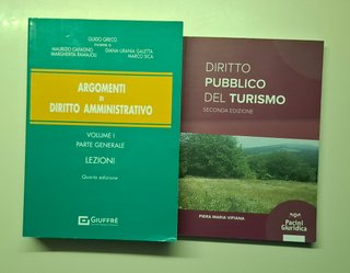 Libri diritto amministrativo + diritto turismo