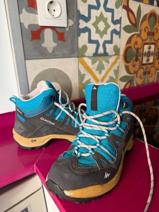 Botas Trekking Mujer Azul/Gris