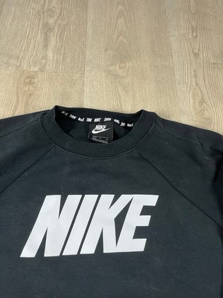 Sudadera Nike Negra Logo Grande