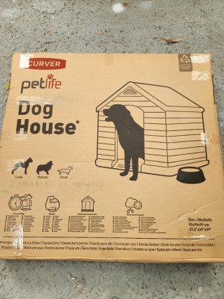Caseta Perro Exterior Resina Curver Beige/Gris