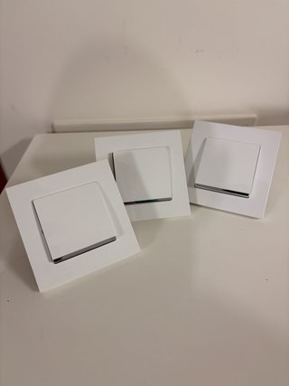 Set 3 Interruptores Siemens DeltaMIRO Blanco
