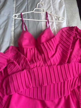 Vestido fiesta verano rosa