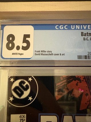 Batman #406 (1987) CGC 8.5 White Pages