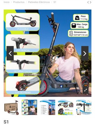 Patinete Eléctrico MASCOOTER S1 NUEVO