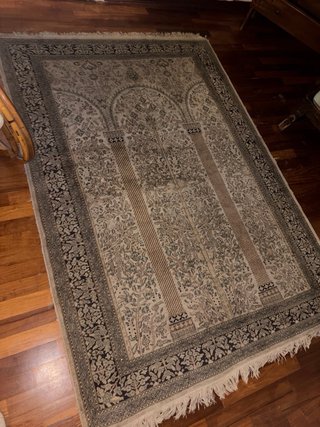 Tappeto stile persiano verde e beige