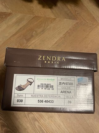 Sandalias Zendra grises con pedrería